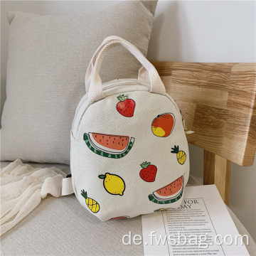 Custom Print Mini Canvas Rucksack Rucksack Langlebige Handy Schultasche für Kinder Kleinkind